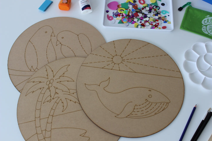 Wood Circles Painting Pack (7+)