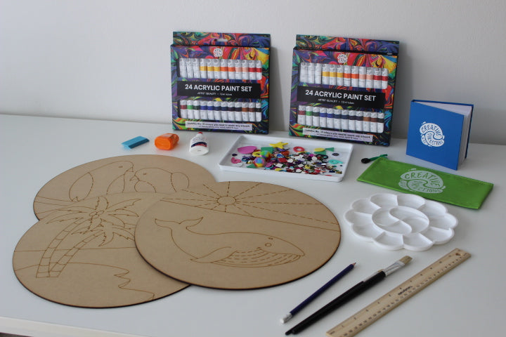 Wood Circles Painting Pack (7+)