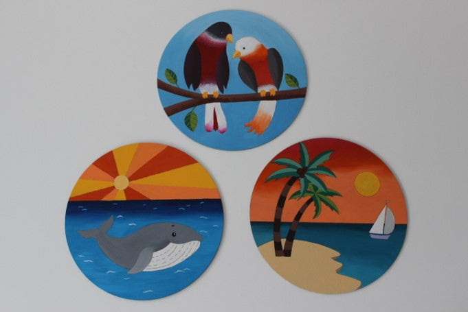 Wood Circles Painting Pack (7+)